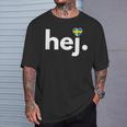 Hej Sweden Fan Travel Hobby Stockholm T-Shirt Geschenke für Ihn