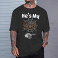 He's My Boo Spider Skull Matching Halloween Pajama Couples T-Shirt Gifts for Him