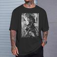 Hip Hop Urbano Y2kintage Hipster Edgy Streetwear Samurai Maglietta Regalos para él