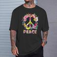 Hippie Symbole De Paix Fleur Colorée Idée Cadeau Enfant T-Shirt Cadeaux pour lui