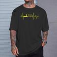 Hombre Pesca Latido Del Corazón Pescador Pesca Camiseta unisex Regalos para él