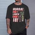 Hurra Der Lauch Wird 18 18Th Birthday 18Th Honourful Fun T-Shirt Geschenke für Ihn