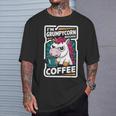 Ich Bin Grumpycornor Dem Kaffee Coffee Humor Unicorn T-Shirt Geschenke für Ihn