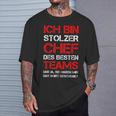 Ich Bin Stolzer Chef Des Besten Teams Colleagues Fun T-Shirt Geschenke für Ihn