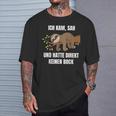 Ich Kam Sah Und Hatte Direkt Keinen Bock Faultier Saying T-Shirt Geschenke für Ihn