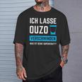 Ich Lassen Ouzoerschwinden Schnaps Greece T-Shirt Geschenke für Ihn