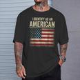 I Identify As An American Flag T-Shirt Gifts for Him