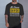 Io Non Sbaglio Mai Regalo Per Davide Personalizzato Figlio Maglietta Regalos para él