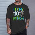 It's My 10Th Birthday Scooter Skating 10 Year Old Birthday T-Shirt Gifts for Him