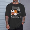 It's My 7Th Birthday Soccer Basketball Baseball Football T-Shirt Gifts for Him