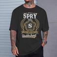 It's A Spry Thing You Wouldn't Understand Personalized Last Name Spry Family Crest Coat Of Arm T-Shirt Gifts for Him