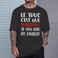 Je M'en Bats Couilles Cadeau Drôle Hommes T-Shirt Cadeaux pour lui