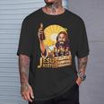 Jesus Kistus Beer God T-Shirt Geschenke für Ihn