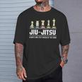 Jiu Jitsu Belt Rank Chess Bjjintage Invecchiato Maglietta Regalos para él