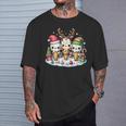 Jolie Glace De Noël Père Noël Renne Elfe Pour S Hommes Enfants T-Shirt Cadeaux pour lui