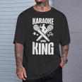 Karaoke Singer Karaoke King T-Shirt Gifts for Him