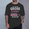 Kinder Ich Werde Große Cousin 2025 Große Cousin Geladen 2025 T-Shirt Geschenke für Ihn