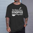 Koch Chefkoch Küchen Chef Du Stehst Dem Schöpfer Text In German T-Shirt Geschenke für Ihn