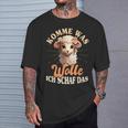 Komme Was Wolle Ich Schaf Das Sheep Farmers T-Shirt Geschenke für Ihn