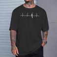 Latido Del Corazón Trompeta Banda De Música Trompetista Ekg Camiseta unisex Regalos para él
