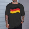 Leuchtendes Herz Deutsche Flagge Colours Germany Fan T-Shirt Geschenke für Ihn