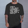 Levántate Si Te Gustan Los Dardos Diana Dart Sport Camiseta unisex Regalos para él