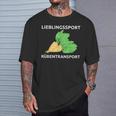 Lieblingssport Rübransport T-Shirt Geschenke für Ihn