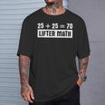 Lifter Math Squat Deadlift Bench Powerlifting Maglietta Regalos para él