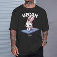 Lindo Conejito Fitnessegano Divertido Es Gimnasio Entrenamientos Camiseta unisex Regalos para él