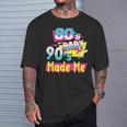 Los Años 80'S Baby 90'S Made Me Retro Nostalgia De Los 80 Camiseta unisex Regalos para él