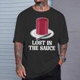 Lost In The Sauce Thanksgiving Dinner Cranberry Sauce T-Shirt Gifts for Him