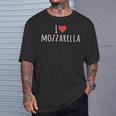 I Love Mozzarella T-Shirt Geschenke für Ihn