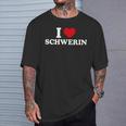 I Love Schwerin T-Shirt Geschenke für Ihn