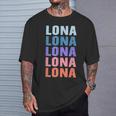 Lustiges Geschenk Name Lona Personalisierteorname T-Shirt Geschenke für Ihn