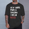 Lustiges Souvenir- Für Reisende In Lecce Italien T-Shirt Geschenke für Ihn