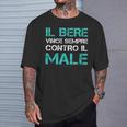 Magliette Uomo Manica Corta Alcol Divertenti Bere Male Maglietta Regalos para él