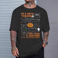 Math Teacher I Don't Need A Costume My Job Title Is Scary T-Shirt Gifts for Him