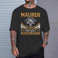 Maurer Masonermeister Bricklayer's T-Shirt Geschenke für Ihn