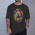 Mb35 Gay Pride Lion Lgbt Rainbow Tie Dye Pride Month Parade T-Shirt Gifts for Him