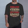 Mein Mann Ist In Der Rente Und Ich Habe Putzperlle-Rentner My Man T-Shirt Geschenke für Ihn