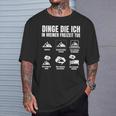 In Meiner Freizeit Hiking Hiking Mountains T-Shirt Geschenke für Ihn