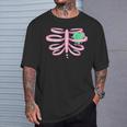Menhera Abbigliamento Pastello Goth Kawaii Cuore Ribcage Camicia Maglietta Regalos para él