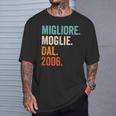 Migliore Moglie Dal 2006 Anni 18 Anniversario Matrimonio Maglietta Regalos para él