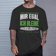 Mir Egal Ich Bleibe Mönchengladbach Fan Football Fan T-Shirt Geschenke für Ihn