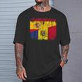 Moldavia España Bandera De La Amistad Moldavia Camiseta unisex Regalos para él