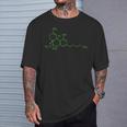 Molecola Thc Marijuana Divertente Cannabis Erba Stoner Maglietta Regalos para él