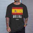 Mollina Spanien Es Flagge Stadt Bandera T-Shirt Geschenke für Ihn