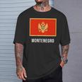 Monte Flag Montenegrinian T-Shirt Geschenke für Ihn