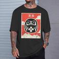 Muñeca Daruma Retro Japón Envejecido Y Budismo Zen Daruma Camiseta unisex Regalos para él