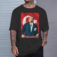 Mustafa Kemal Atatürk And Flag T-Shirt Geschenke für Ihn